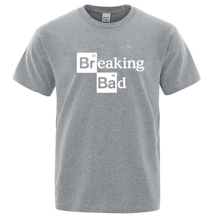 Men's T-shirt High Quality Cotton Blend O Neck Heisenberg Men T-shirt Short Sleeve Casual Breaking Bad Print T Shirt for Men