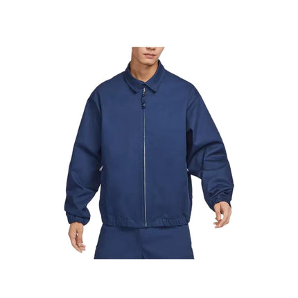 Nike SB Men's Woven Twill Skate Jacket – Solid-Color, Stylish, Versatile, Durable & Comfortable, Dark Navy FQ0407-410