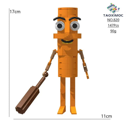 Brainrot Bricks Tung Tung Sahur Figures Tralalero Tralala Building Blocks Toys for Adult Birthday Gifts