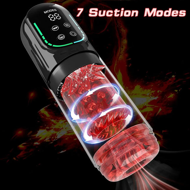 Male Masturbator Automatic Heating Suck Masturbation Cup Vibrator Pussy Pocket Sex Machine Sex Dool Toys For Men Adult Goods18