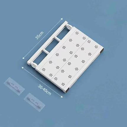 Home Wardrobe Storage Kitchen Bathroom Shelf Dormitory Dividers Expandable Divider Punch-Free Retractable Storage Layers Board