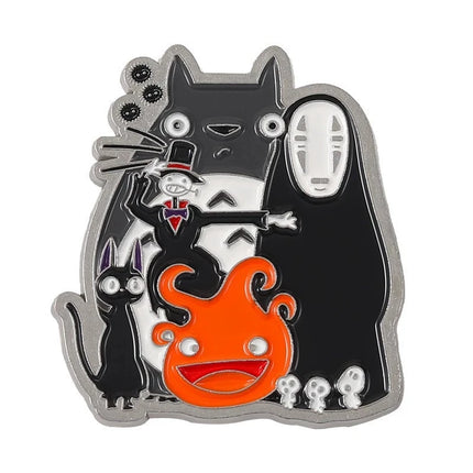Miyazaki Hayao Ghibli Enamel Pin Cute Totoro Lapel Pins for Backpacks Clothes Badges Cute Brooch Jewelry Gifts for Friends