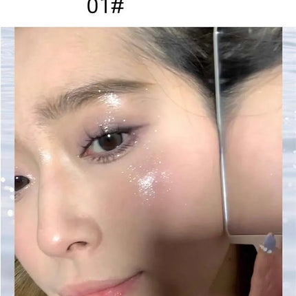 Liquid Eyeshadow Pearlescent Shimmer Long Lasting Monochrome Pearly Fine Sparkling Sequins Eye Shadow Highlighter Quick Drying