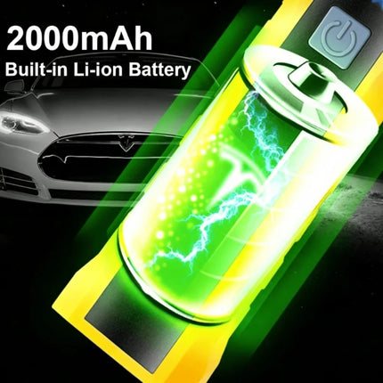 Rotatable COB Work Light LED Flashlight USB Charging Car Repair Lamp SOS Warning Light With Magnet Hook 4 Modes Camping Lantern
