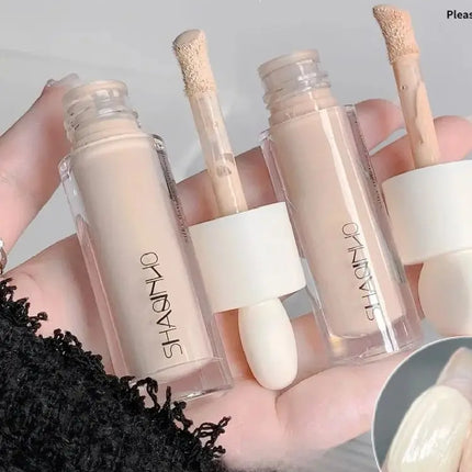 SHAQINUO Concealer Pen Cream Silk Soft - Flawless Coverage Acne Scars Dark Spots Circles Brightening Long-Lasting Makeup CO:02