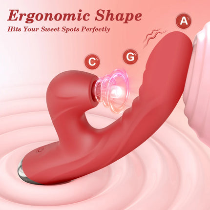 Clit Sucker Vagina G-Spot Vibrator for Women Dildo Vibrator Clitoris Sucking Stimulator Female Masturbation Sex Toy for Women