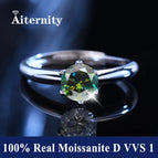 1.0ct with box / LZ-Green Moissanite