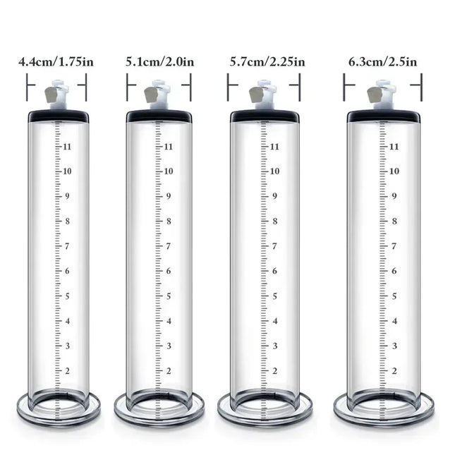 Vacuum Penis Enlargement Acrylic Penis Pump Accessories Device Masturbation Vacuum Pump Flange Pump Penis Cylinder Set Sex Toys