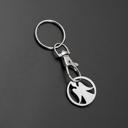 Trolley Cart Tokenrings Keychains Shopping Trolley Token Coin Keyring