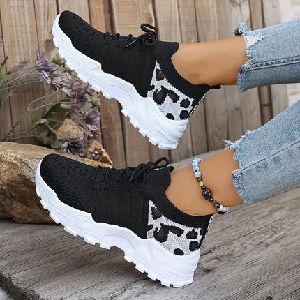 [Leopard print sneakers] lightweight and breathable  Leading the way women's casual sneakers.women's shoes sale shoes