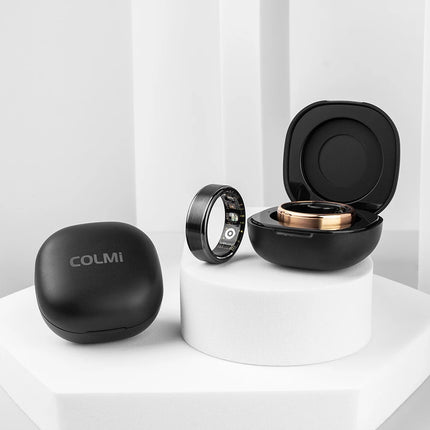 New COLMI R03 Smart Ring Charging Case Men Women, Battery Life 39 Days, Health Monitor, IP68 & 5ATM Waterproof, Multi-sport Mode