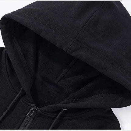 Men Women TV Girl Who Really Cares Graphic Print Zipper Hoodie Fashion Casual Oversized Jacket Fleece Long Sleeve Sweatshirts
