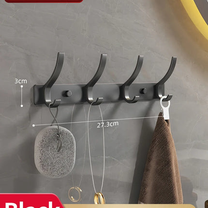 no drill Door Behind Hook Storage Wall Hanging Clothes Hanger Coat Hook Punch-free Hanger Bedroom Organizer Storage Kitchen Acce