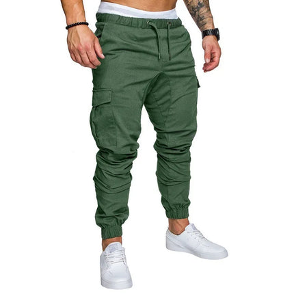 High Quality Khaki Casual Pants Men Military Tactical Joggers Camouflage Cargo Pants Multi-Pocket Fashions Black Army Trousers