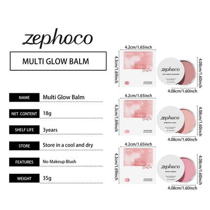 Pink Sakura Cream Blush Makeup Natural Cheek Tint Long Lasting Hydrating Lightweight Blusher Stick  Smooth Comfortable to Wear
