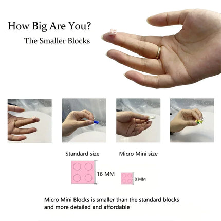KNEW BUILT Eternal Rose Micro Mini Building Block Flower Toy-Ever-Blooming without Wither,Ideal Valentine's Day Gift for Girls