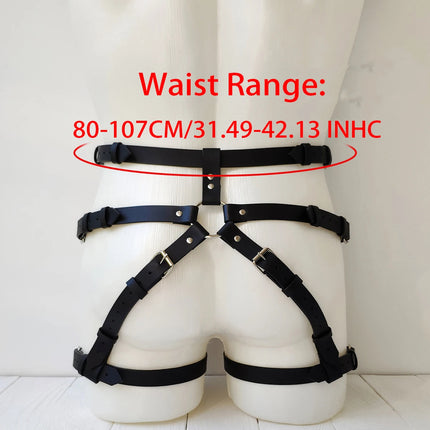 Men's Leg Belt Harness Gay Body Bondage Lingerie Sissy Clubwear for Gay Sex Rave And Clubbing Mens Leather Harness Bondages Gear