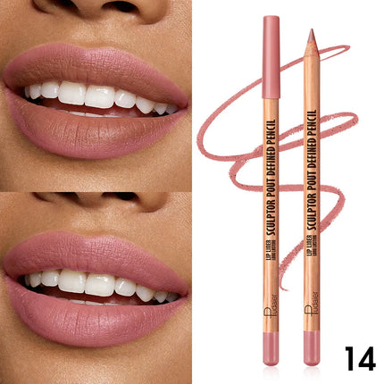 This matte, waterproof lip liner is long-lasting and non-fading, easy to apply, and perfect for beginners.