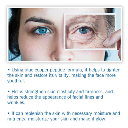 Blue Copper Peptide Wrinkle Remover Serum Instant Firming Lifting Anti-Aging Fade Fine Lines Whitening Korean Skin Care Products