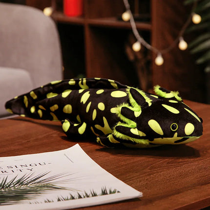 23-80cm Cute Soft Colorful Newt Plush Toy Kawaii Keychains Stuffed Cute Axolotl Salamander Fuzzy Plush Fish Appeasing Kids Gift