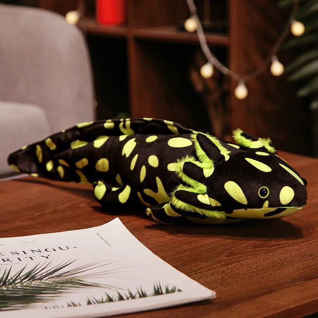 23-80cm Cute Soft Colorful Newt Plush Toy Kawaii Keychains Stuffed Cute Axolotl Salamander Fuzzy Plush Fish Appeasing Kids Gift
