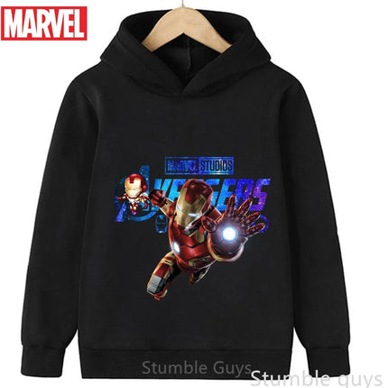 Avengers Kids Hoodie Spiderman Autumn 3-13Y Boys Clothes Girls Marvel Comfortable Sports Wear