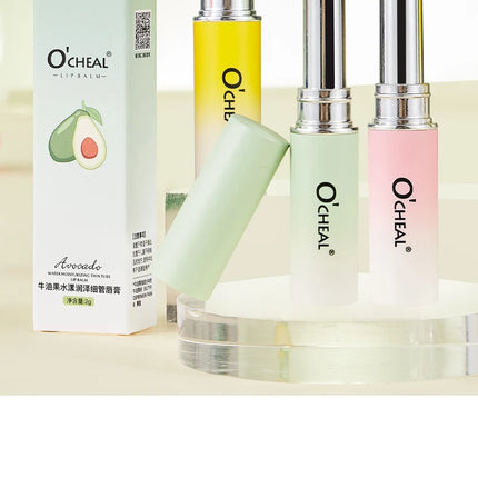 OCHEAL 3 Pcs Moisture Lip Balm Long Lasting Moisturizing Temperature Change Lipstick Anti Aging Repair Lips Mask Casual Type