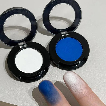 1Pc Blue Black Red Eyeshadow Palette Halloween Makeup Girl Smoky Punk Eye Shadow Palette Matte White Lying Silkworm Eye Cosmetic