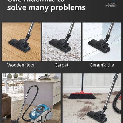 2800W Bagless Canister Vacuum Cleaner Portable Vacuum Cleaner 15000PA Suction Household Multi-functional Dust Removal Mite Dry