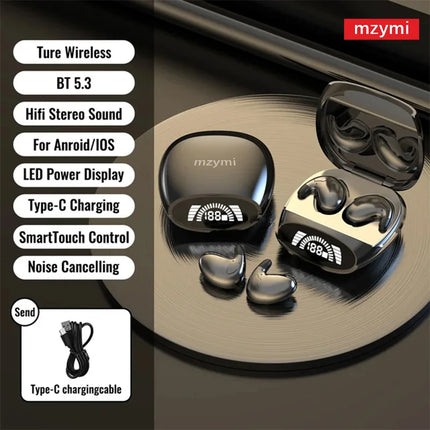 MZYMI MD528 Sleep Earbuds Wireless Invisible Earbuds Noise Cancelling Headsets Hifi Stereo Sound Sport Headphones for Xiaomi