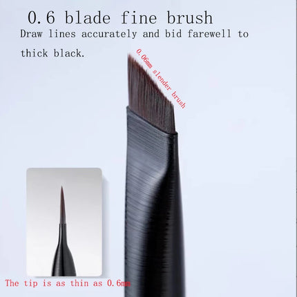 New 1/2pcs Blade Makeup Brushes Angled Thin Eyebrow Brush Flat Fine Eyeliner Brush Professional Liner Brow Beauty Make Up Tool