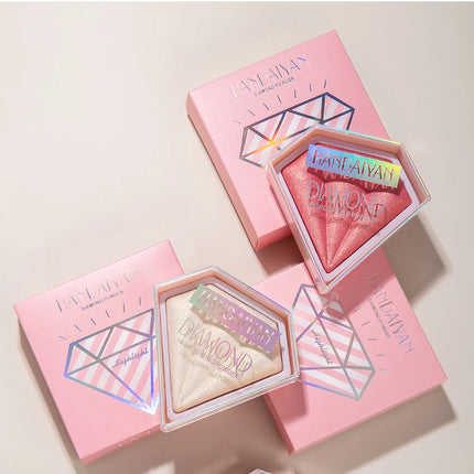 Natural Diamond Highlighter Powder 5 Color Shimmer Contour Nose Shadow Brightening Face Makeup Cosmetics Palette