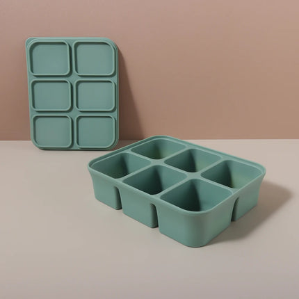 12 grid Food-Grade Silicone Baby Food Freezer Tray - Easy Pop Out Ice Cube Mold for Infant Puree & Snacks