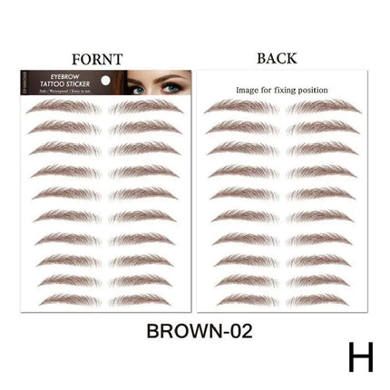 6D Hair Like Eyebrows Stickers Makeup Waterproof Eyebrow Eyebrow Long Natural Hair-liked Authentic Eyebrow Tattoo Sticker