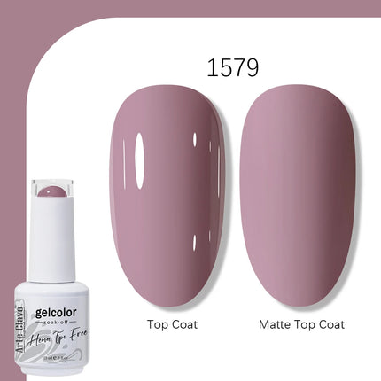 Arte Clavo TPO FREE HEMA FREE Gel Nail Polish UV Multi Use Semi Permanent Soak Off Autumn Winter Nail Art Hybrid Varnish 15ml