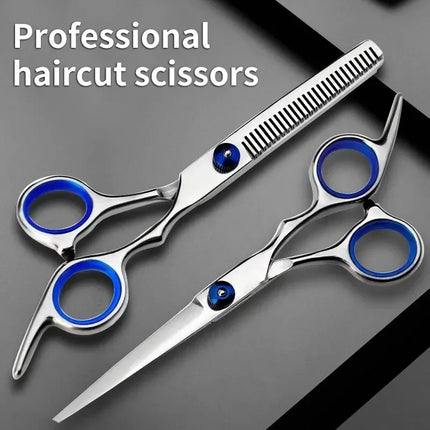 Professional Pet Grooming Scissors Set Stainless Steel Straight Curved Thinning Shears with Comb and Case for Dogs Cats