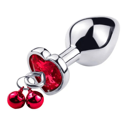3 Size Metal Anal Plug Crystal and Bells Anus Dilator Sex Toys Bullet Stainless Steel Butt Plug Men Women Couples Adult Toys