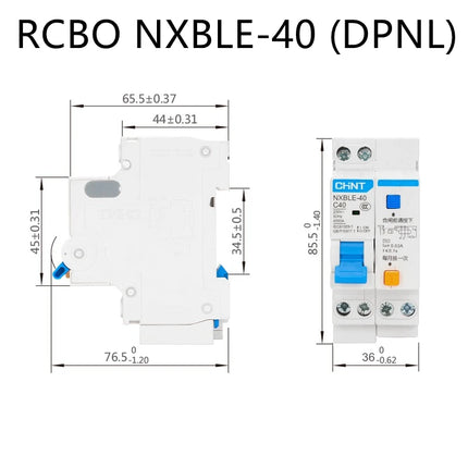 CHINT NXB-40 NXBLE-40 DPN DPNL 1P+N Replace DZ267-32 6A 10A 16A 20A 25A 32A 40A 220V Miniature Leakage Circuit breaker MCB RCBO