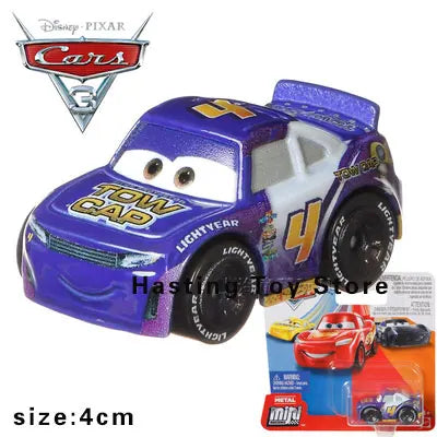 Pixar Cars Series Mini Car Set Lightning McQueen Black Storm Jackson Police Car Cruz Boy Toy Alloy Cars Gift FLG70