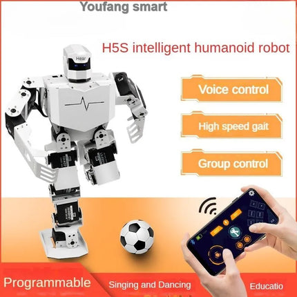 16 Dof Humanoid Robot Servo PWM MP3 Dance Robot Singing Dancing Walking RoboSoul Educational Programmable Bionic Robot DIY Kit