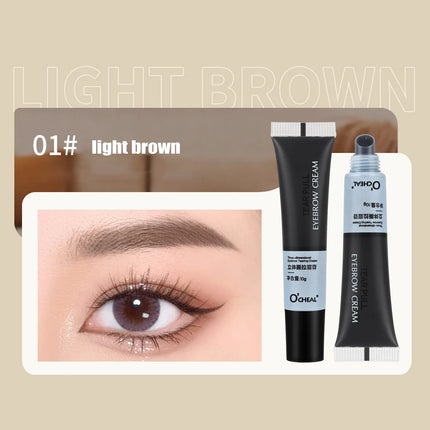 Peel Off Eye Makeup Permanent Eye Brow Tattoo Tint Long-lasting Waterproof Black Brown Dye Eyebrow Gel Cream Make Up Cosmetics