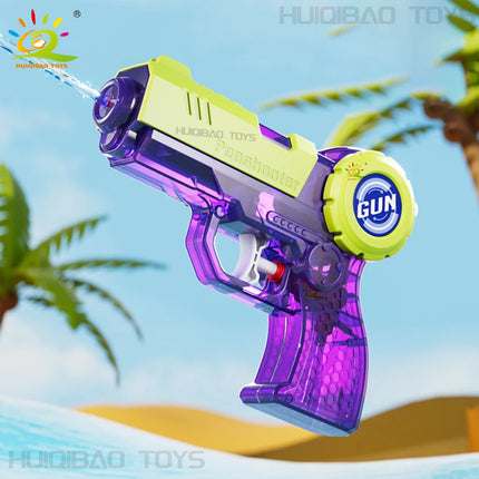HUIQIBAO Press the Small Water Gun. Summer Outdoor Interactive Beach Water Play Battle. Children's Water Sprayer Toy.