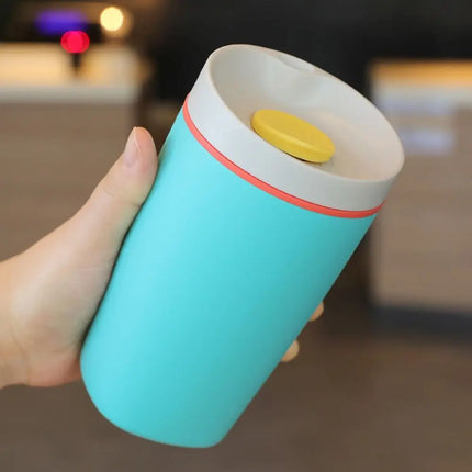 Drinkware Stainless Steel Thermos Bottle Portable Leak-Proof Vacuum Insulated Cup Reusable Fashion Coffee Mug Student