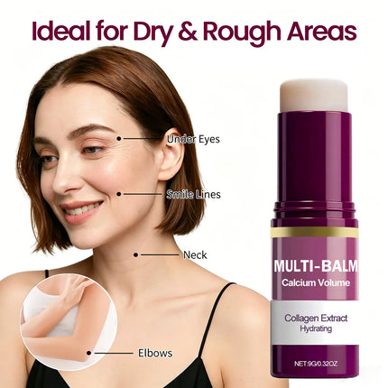 Calcium Volume Multi Balm Stick Collagen Moisturing Face Cream Stick Hydrating Firming Anti-Wrinkle Eye Lip Neck Face Skincare