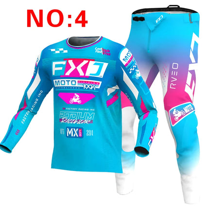 motocross child set Motorcycle jersey and pants kids clothing big boy girl Youth mx gear set Customized Number Nameracing suit
