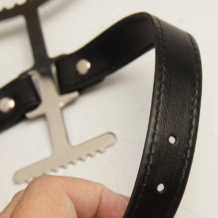 BDSM Stainless Steel Heretics Fork Posture Collar Neck Bondage Restraints,Sex Toys for Couples,SM Adult Games