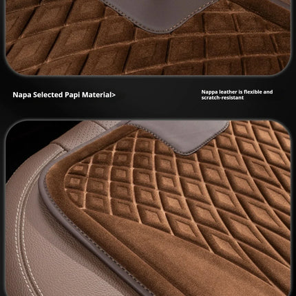 For VW Volkswagen POLO Tiguan R line Rline Flannel Car Seat Cushion, Non-Slip All-Season Auto Cushion Pad