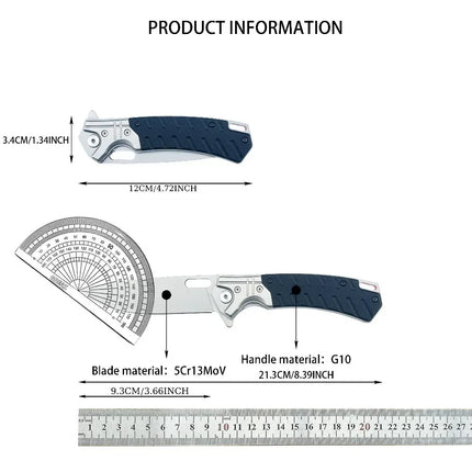 M1 Emergency Portable Tool 5Cr13MoV Blade G10 Handle Foldable Knife Outdoor EDC Knives Daily Use Tool