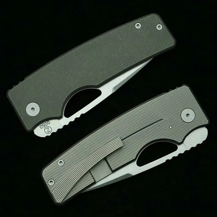 LEMIFSHE 3.5" OZ Rosie XL Real Titanium Alloy Handle 154CM Blade Folding Knife Outdoor Camping Hunting Survival EDC Tool