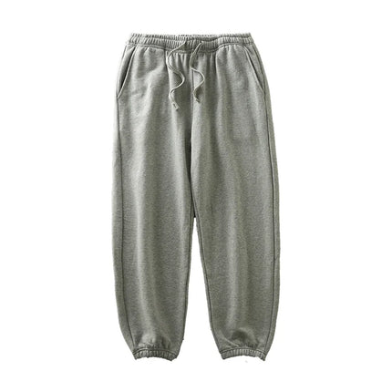 DUKEEN 500G Heavyweight Men Sweatpants Spring and Autumn 100% Cotton Loose Casual Sport Jogger Pants Men's Drawstring Trouse